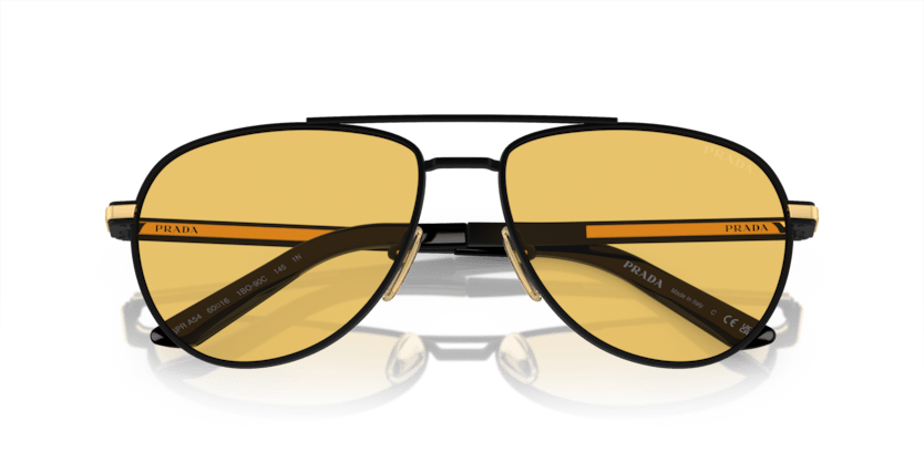 0PR A54S - Prada - (Matte Black) Yellow - 60 - 16 - 145 MM - Ardor Eyewear 8056597973120