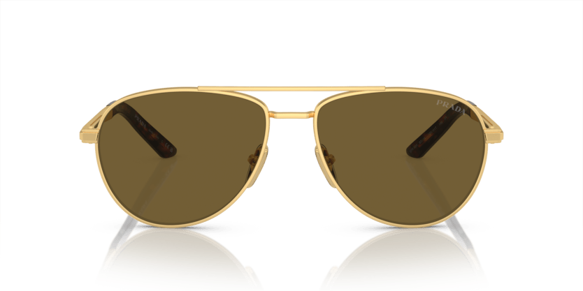 0PR A54S - Prada - (Matte Gold) Dark Brown - 60 - 16 - 145 MM - Ardor Eyewear 8056597973106