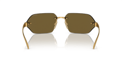 0PR A55S - Prada - (Satin Yellow Gold) Dark Brown - 71 - 14 - 115 MM - Ardor Eyewear 8056597958486