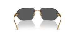 0PR A55S - Prada - (Satin Yellow Gold) Dark Grey - 71 - 14 - 115 MM - Ardor Eyewear 8056597958479