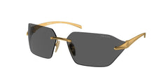 0PR A55S - Prada - (Satin Yellow Gold) Dark Grey - 71 - 14 - 115 MM - Ardor Eyewear 8056597958479