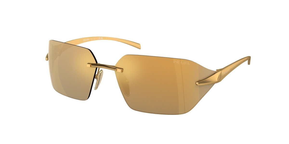 0PR A56S - Prada - (Satin Yellow Gold) Brown Mirror Multilayer Gold - 71 - 14 - 115 MM - Ardor Eyewear 8056597967235