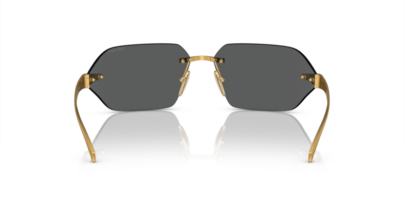 0PR A56S - Prada - (Satin Yellow Gold) Dark Grey - 71 - 14 - 115 MM - Ardor Eyewear 8056597968003