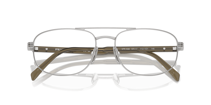 0PR A56V - Prada - Silver - (Silver 11U1O1) - 55 - 17 - 145 MM - Ardor Eyewear 8056262134375