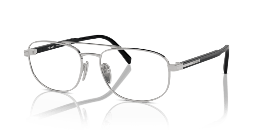 0PR A56V - Prada - Silver - (Silver 1BC1O1) - 55 - 17 - 145 MM - Ardor Eyewear 8056262134313