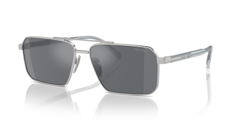 0PR A57S - Prada - (Silver) Dark Grey Flash Silver - 58 - 15 - 145 MM - Ardor Eyewear 8056262130384