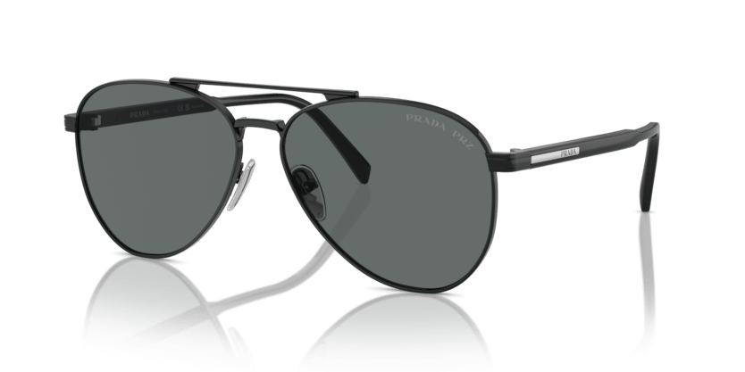 0PR A58S - Prada - (Black) Dark Grey Polar Polarized - 58 - 14 - 145 MM - Ardor Eyewear 8056262099926