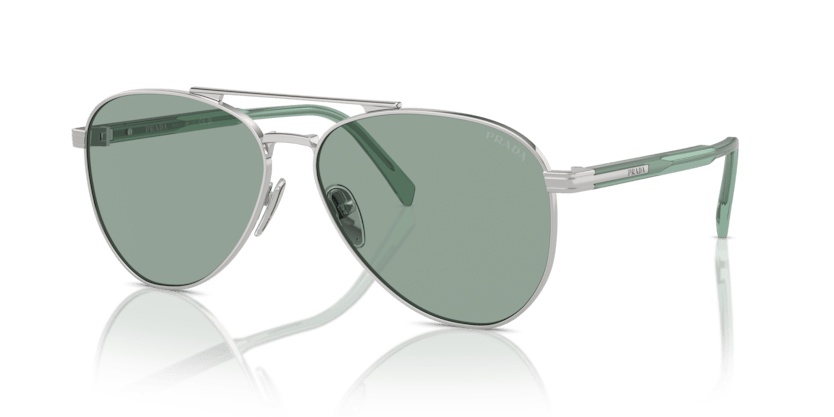 0PR A58S - Prada - (Silver) Petrol Green - 58 - 14 - 145 MM - Ardor Eyewear 8056262099964