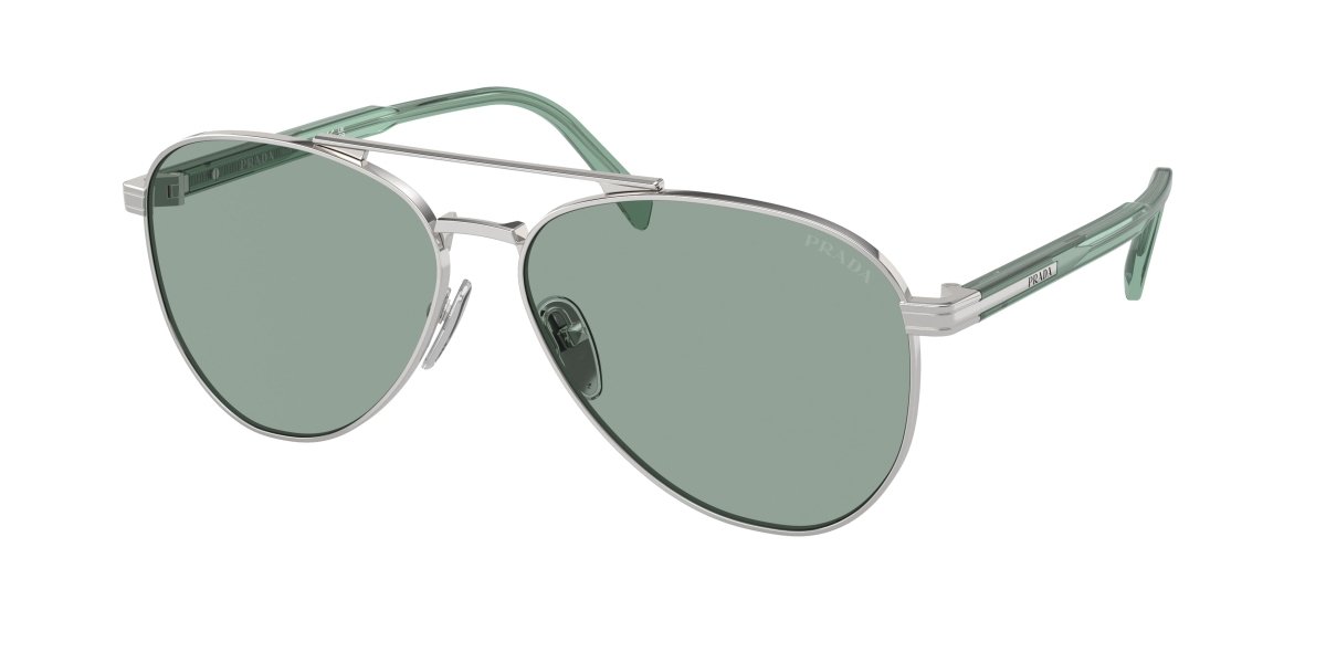 0PR A58S - Prada - (Silver) Petrol Green - 58 - 14 - 145 MM - Ardor Eyewear 8056262099964