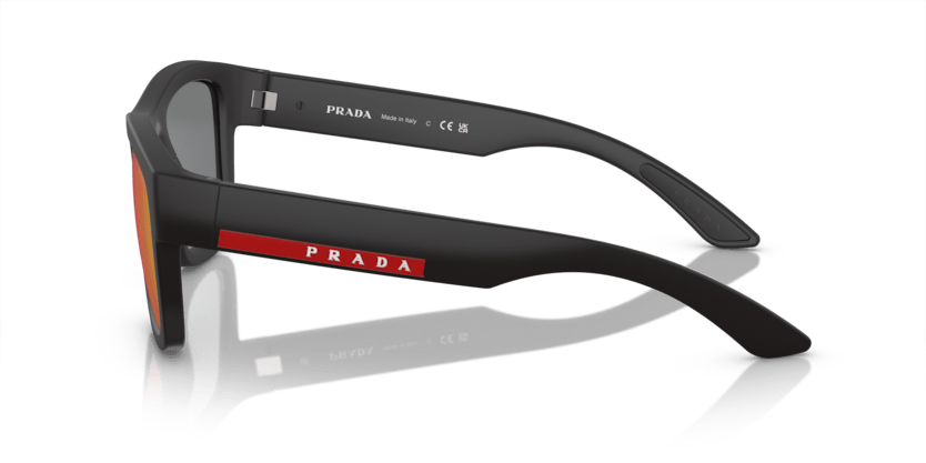 0PS 01ZS - Prada Linea Rossa - (Black Rubber) Dark Grey Mirror Blue/Red - 56 - 21 - 145 MM - Ardor Eyewear 8056597967402