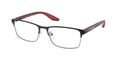 0PS 50PV - Prada Linea Rossa - Black - (Black/Silver YDC1O1) - 55 - 17 - 145 MM - Ardor Eyewear 8056597766289