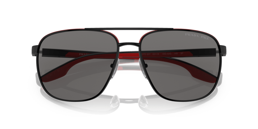 0PS 50YS - Prada Linea Rossa - Frame: Black - (Black/Red 19G02G) - Lens: Polar Dark Grey Polarized - 62 MM - Ardor Eyewear