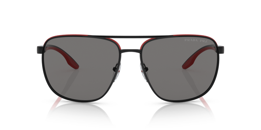 0PS 50YS - Prada Linea Rossa - Frame: Black - (Black/Red 19G02G) - Lens: Polar Dark Grey Polarized - 62 MM - Ardor Eyewear