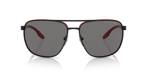 0PS 50YS - Prada Linea Rossa - Frame: Black - (Black/Red 19G02G) - Lens: Polar Dark Grey Polarized - 62 MM - Ardor Eyewear