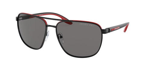 0PS 50YS - Prada Linea Rossa - Frame: Black - (Black/Red 19G02G) - Lens: Polar Dark Grey Polarized - 62 MM - Ardor Eyewear