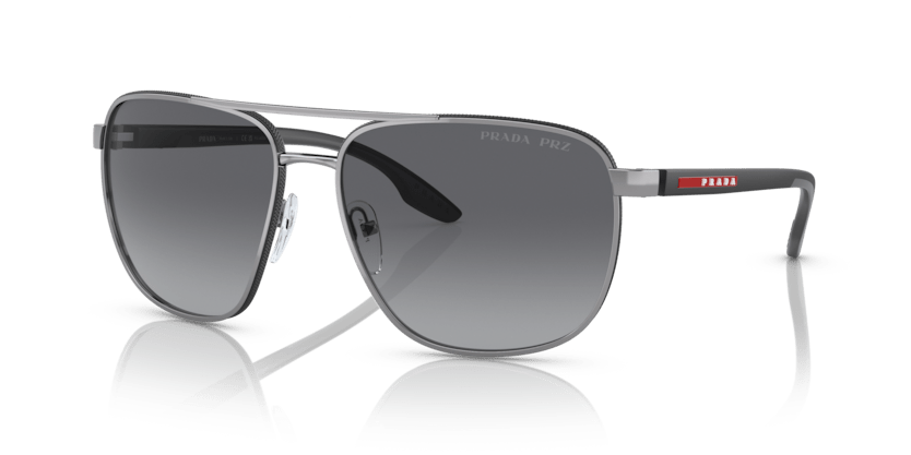 0PS 50YS - Prada Linea Rossa - Frame: Grey - (Gunmetal 5AV06G) - Lens: Polar Grey Gradient Polarized - 62 MM - Ardor Eyewear