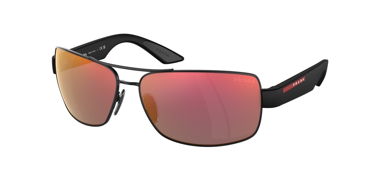 0PS 50ZS - Prada Linea Rossa - (Matte Black) Dark Grey Orange - 65 - 14 - 135 MM - Ardor Eyewear 8056597883337