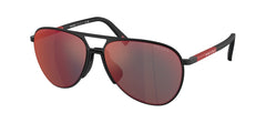 0PS 53ZS - Prada Linea Rossa - (Rubbered Black) Dark Grey Mirror Blue/Red - 59 - 15 - 145 MM - Ardor Eyewear 8056262225837