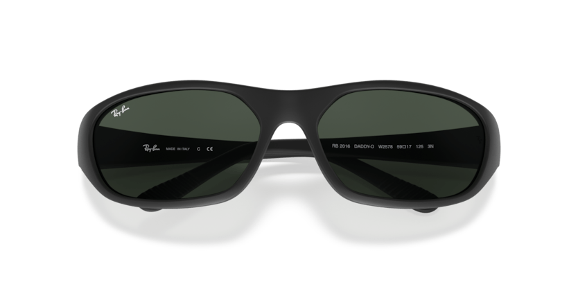 0RB2016 - Ray - Ban - (Rubber Black) Green - 59 - 17 - 125 MM - Ardor Eyewear 805289626541