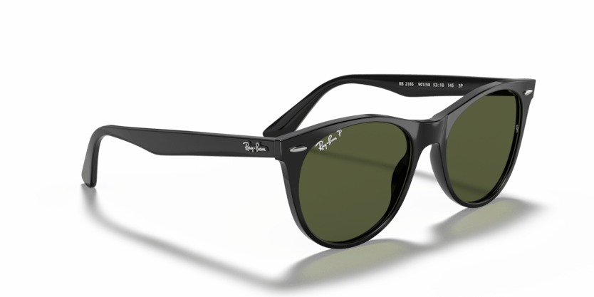 0RB2185 - Ray - Ban - (Black) G - 15 Green Polarized - 55 - 18 - 145 MM - Ardor Eyewear 8056597044578