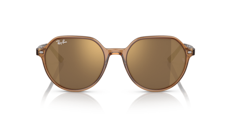 Transparent Brown - 0RB2195 8056597759229 Ray-Ban Sunglasses Unisex Square