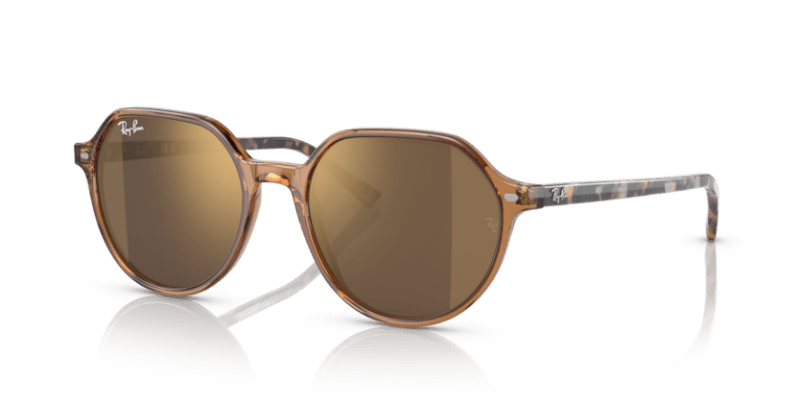 Transparent Brown - 0RB2195 8056597759229 Ray-Ban Sunglasses Unisex Square