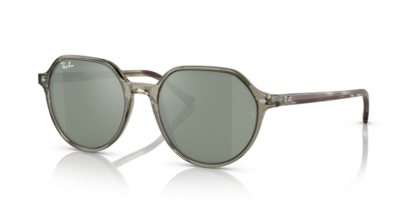 Transparent Green - 0RB2195 8056597759199 Ray-Ban Sunglasses Unisex Square