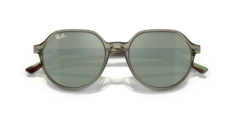 Transparent Green - 0RB2195 8056597759199 Ray-Ban Sunglasses Unisex Square