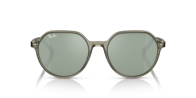 Transparent Green - 0RB2195 8056597759199 Ray-Ban Sunglasses Unisex Square