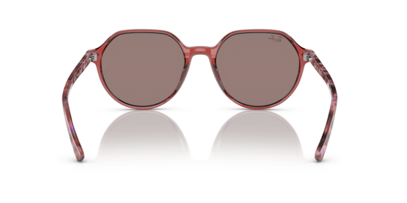 Transparent Pink - 0RB2195 8056597780940 Ray-Ban Sunglasses Unisex Square