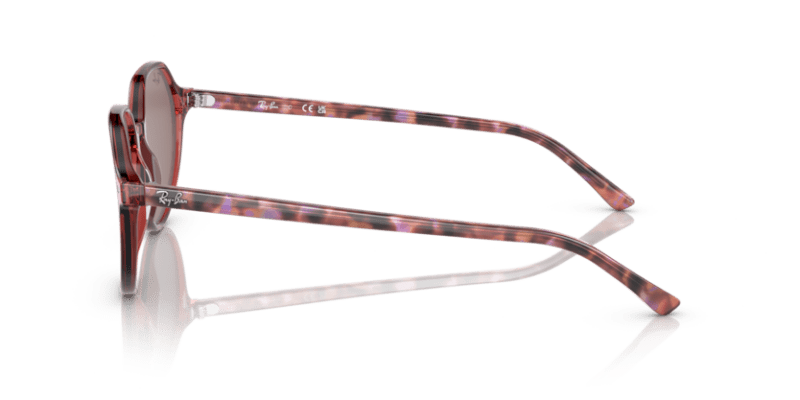 Transparent Pink - 0RB2195 8056597780940 Ray-Ban Sunglasses Unisex Square