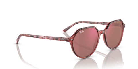 Transparent Pink - 0RB2195 8056597780940 Ray-Ban Sunglasses Unisex Square