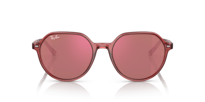 Transparent Pink - 0RB2195 8056597780940 Ray-Ban Sunglasses Unisex Square