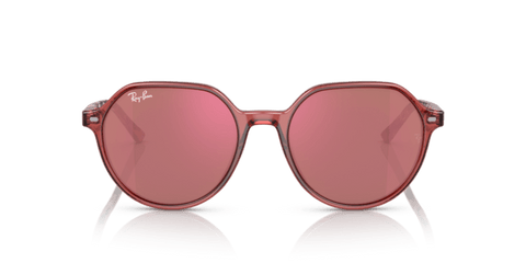 Transparent Pink - 0RB2195 8056597780940 Ray-Ban Sunglasses Unisex Square