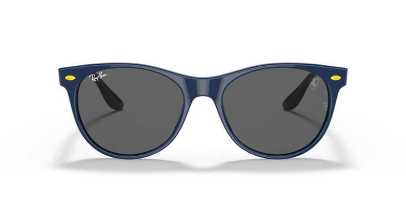 0RB2202M - Ray - Ban - Frame: Blue - (Blue F668B1) - Lens: Dark Grey - 55 MM - Ardor Eyewear