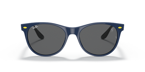 0RB2202M - Ray - Ban - Frame: Blue - (Blue F668B1) - Lens: Dark Grey - 55 MM - Ardor Eyewear