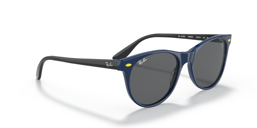 0RB2202M - Ray - Ban - Frame: Blue - (Blue F668B1) - Lens: Dark Grey - 55 MM - Ardor Eyewear