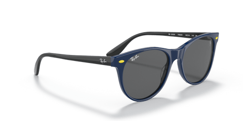 0RB2202M - Ray - Ban - Frame: Blue - (Blue F668B1) - Lens: Dark Grey - 55 MM - Ardor Eyewear