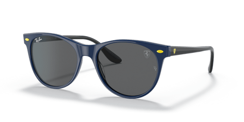 0RB2202M - Ray - Ban - Frame: Blue - (Blue F668B1) - Lens: Dark Grey - 55 MM - Ardor Eyewear