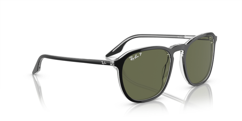 0RB2203 - Ray - Ban - (Black On Transparent) Green Polarized - 52 - 20 - 145 MM - Ardor Eyewear 8056597936538