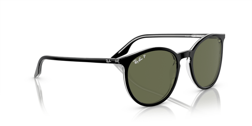 0RB2204 - Ray - Ban - (Black On Transparent) Green Polarized - 51 - 20 - 145 MM - Ardor Eyewear 8056597936576