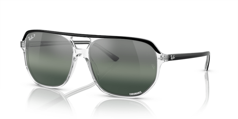 0RB2205 - Ray - Ban - Frame: Black - (Black On Transparent 1294G6) - Lens: Silver/Blue Polarized - 60 MM - Ardor Eyewear