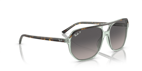 0RB2205 - Ray - Ban - Frame: Brown - (Havana On Transparent Green 1376M3) - Lens: Grey Polarized - 57 MM - Ardor Eyewear