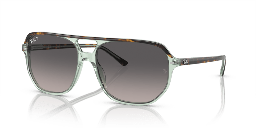 0RB2205 - Ray - Ban - Frame: Brown - (Havana On Transparent Green 1376M3) - Lens: Grey Polarized - 57 MM - Ardor Eyewear