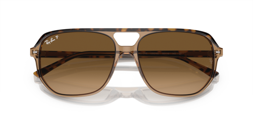 0RB2205 - Ray - Ban - Frame: Gold - (Havana On Transparent Brown 1292M2) - Lens: Brown Polarized - 57 MM - Ardor Eyewear