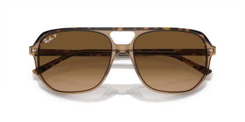 0RB2205 - Ray - Ban - Frame: Gold - (Havana On Transparent Brown 1292M2) - Lens: Brown Polarized - 57 MM - Ardor Eyewear