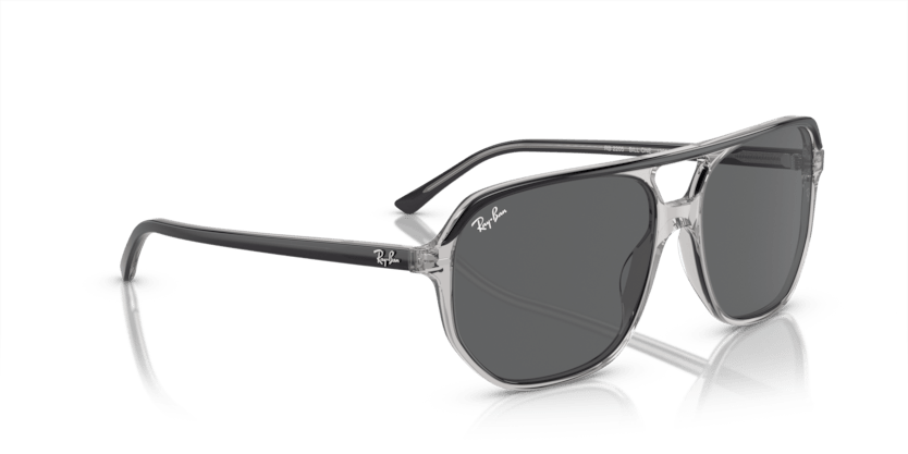 0RB2205 - Ray - Ban - Frame: Grey - (Dark Grey On Transparent Grey 1396B1) - Lens: Dark Grey - 57 MM - Ardor Eyewear