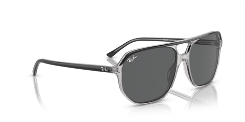 0RB2205 - Ray - Ban - Frame: Grey - (Dark Grey On Transparent Grey 1396B1) - Lens: Dark Grey - 57 MM - Ardor Eyewear