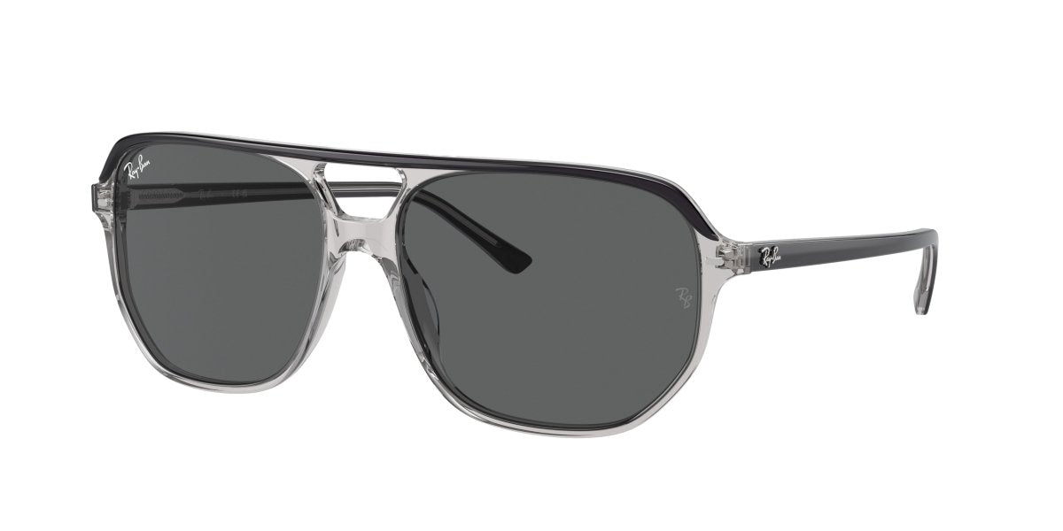 0RB2205 - Ray - Ban - Frame: Grey - (Dark Grey On Transparent Grey 1396B1) - Lens: Dark Grey - 57 MM - Ardor Eyewear