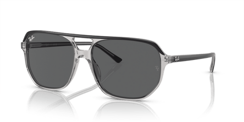 0RB2205 - Ray - Ban - Frame: Grey - (Dark Grey On Transparent Grey 1396B1) - Lens: Dark Grey - 57 MM - Ardor Eyewear